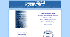 Desktop Screenshot of elektro-rosentritt.de